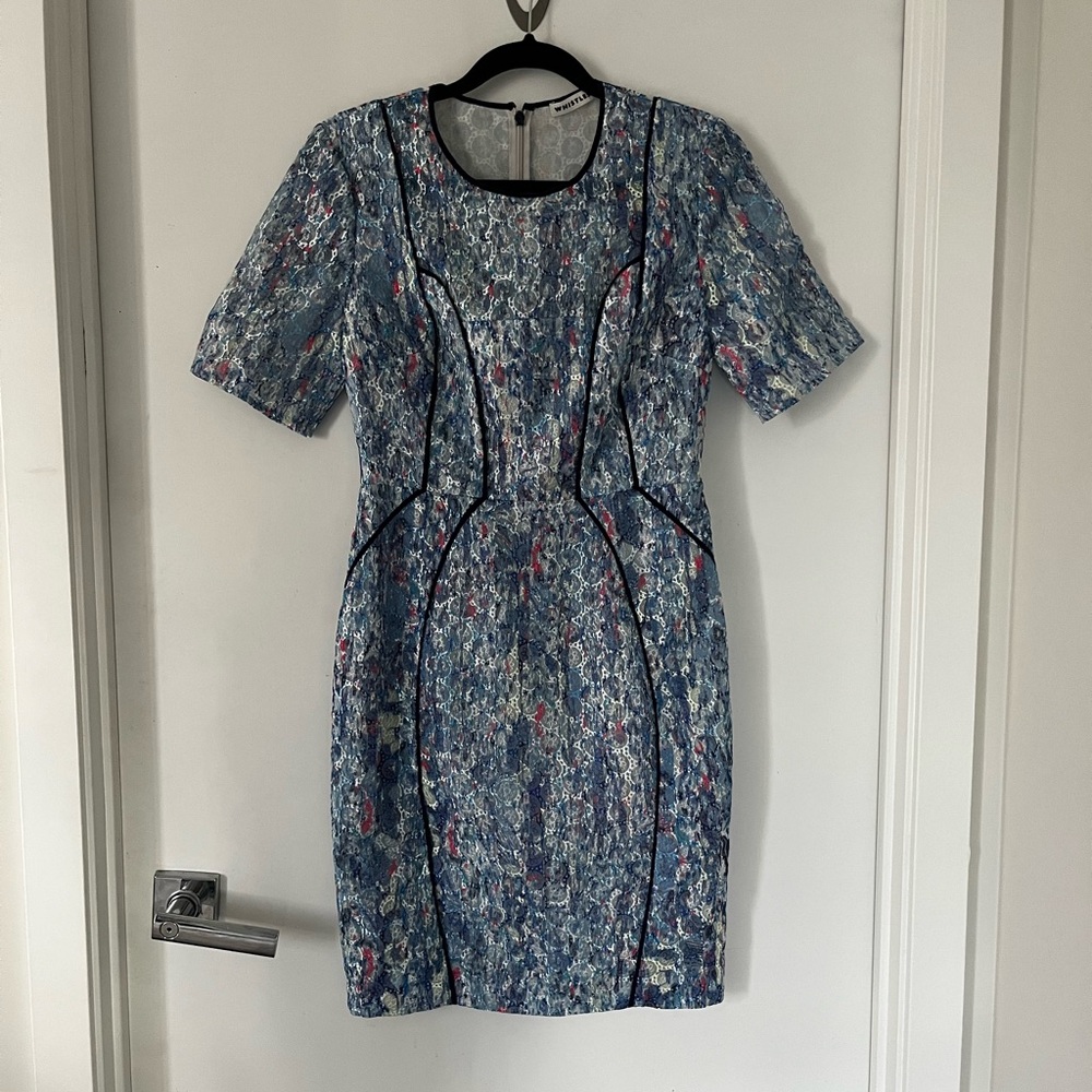 Whistles Multicolor Textured Dress